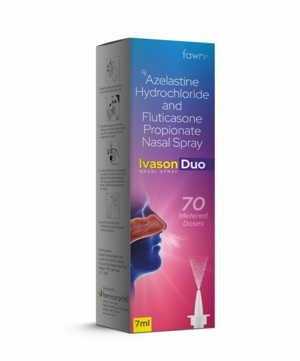 Azelastine Hydrochloride and Fluticasone Propionate Nasal Spray - IVASON DUO Nasal Spray - Fawn Incor