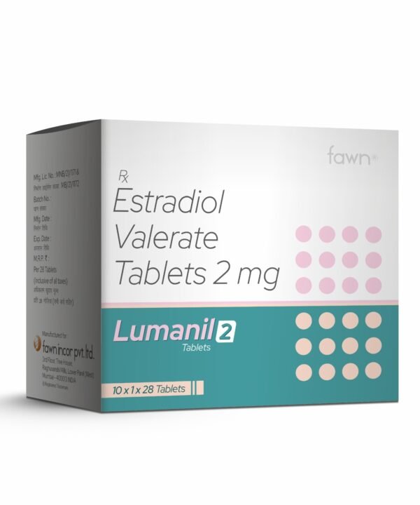 Estradiol Valerate Tablets 2 Mg - LUMANIL 2 Tablets - Fawn Incor