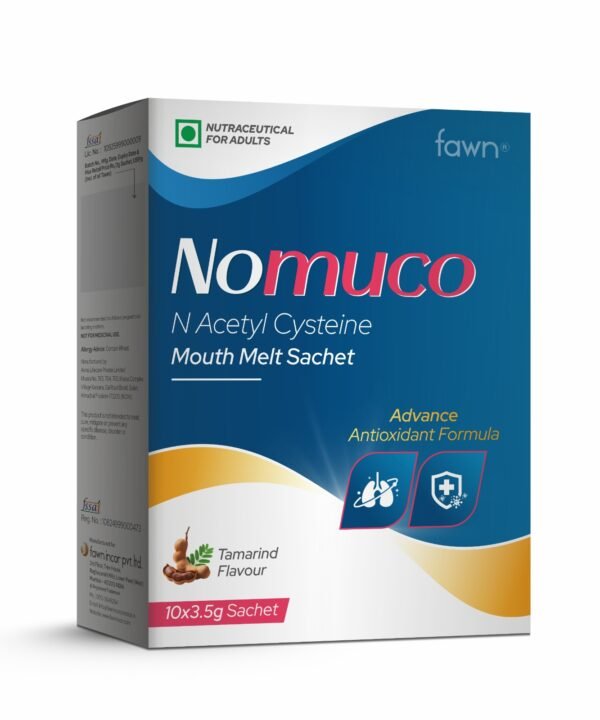 N-Acetyl Cysteine Mouth Melt Sachet - NOMUCO Sachet - Fawn Incor
