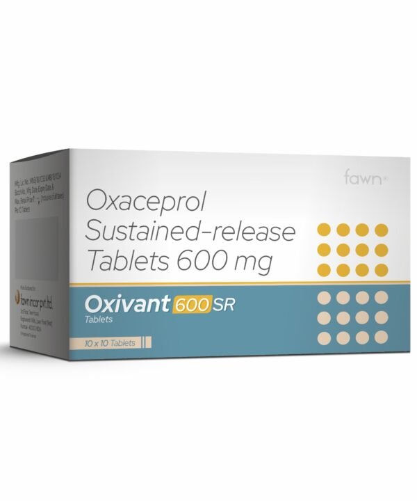 Oxaceprol Sustained Release Tablets 600 Mg - OXIVANT 600 SR Tablets - Fawn Incor