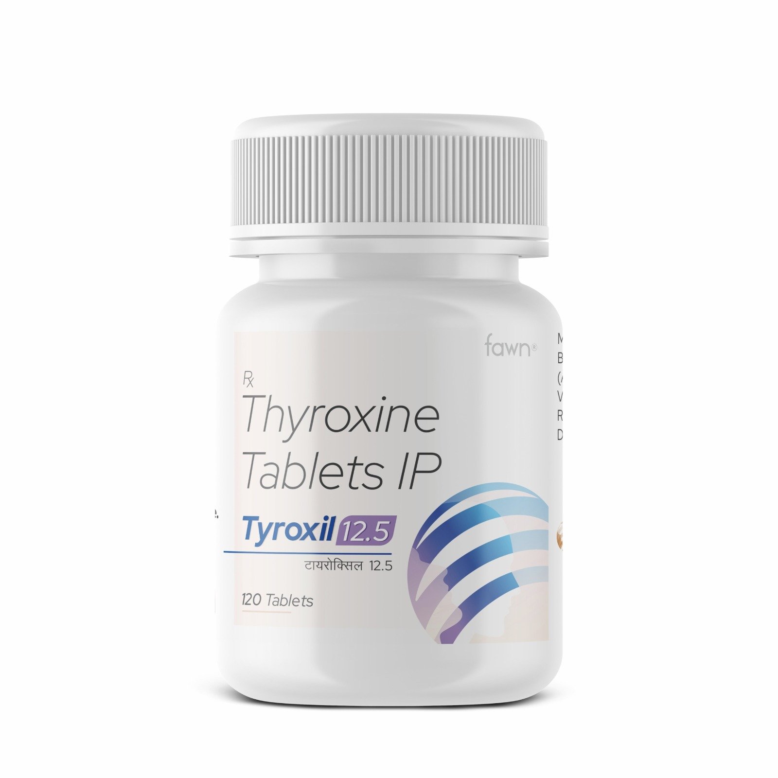 Thyroxine Tablets IP 12.5 Mg - TYROXIL 12.50 Tablets - Fawn Incor