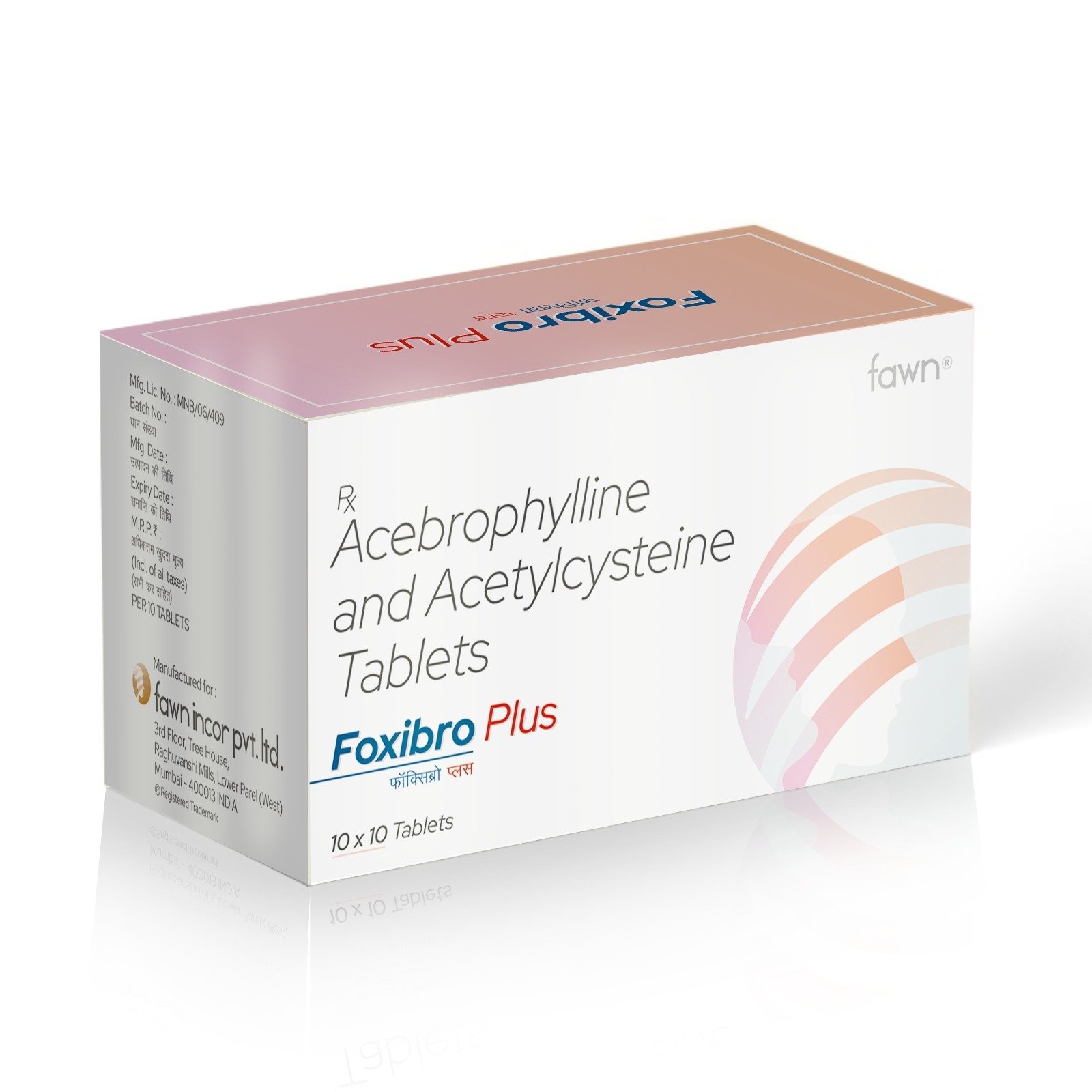 Acebrophylline & Acetylcysteine Tablets - FOXIBRO PLUS Tablet - Fawn Incor
