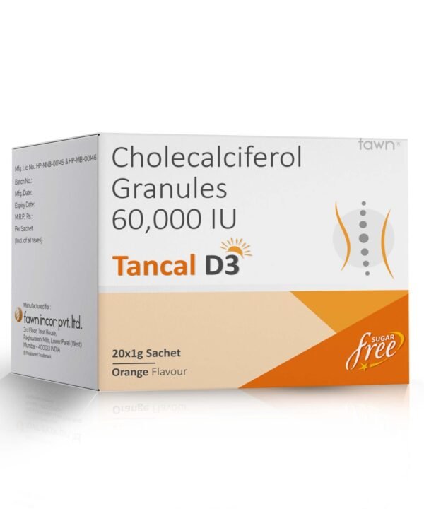 Cholecalciferol Granules 60,000 IU - TANCAL D3 Sachet - Fawn Incor