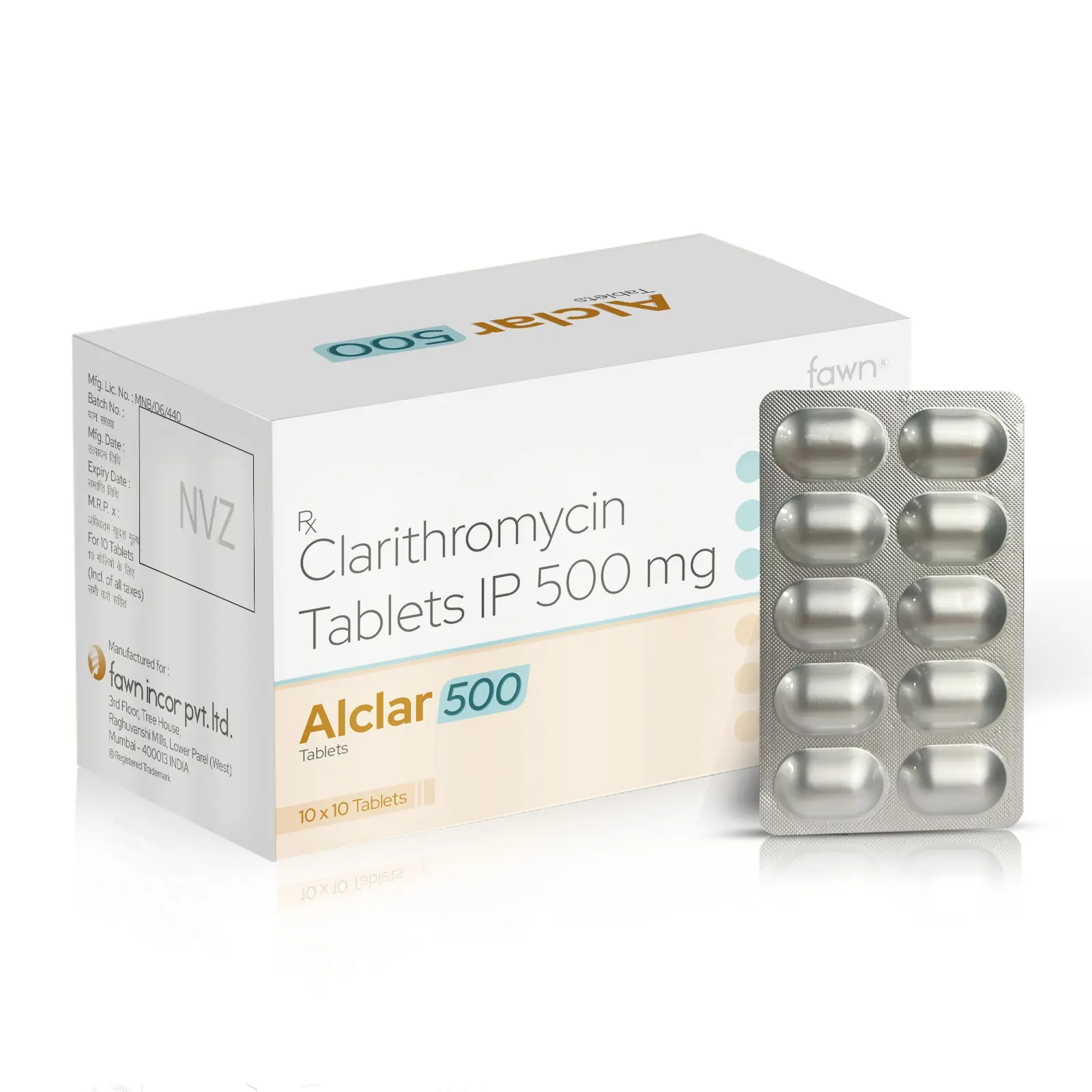 Clarithromycin Tablets IP 500 Mg