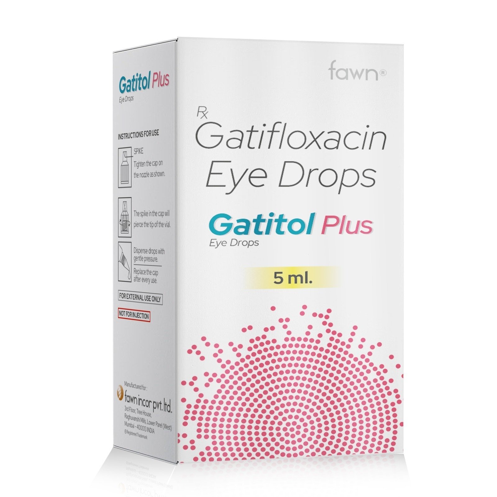 Gatifloxacin Eye Drop - GATITOL PLUS Eye Drop - Fawn Incor