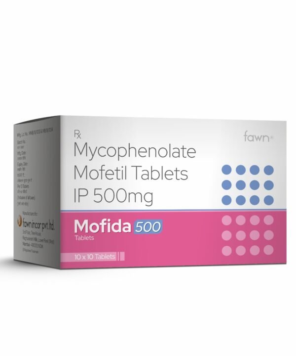 Mycophenolate Mofetil Tablets IP 500 Mg - MOFIDA 500 Tablets - Fawn Incor