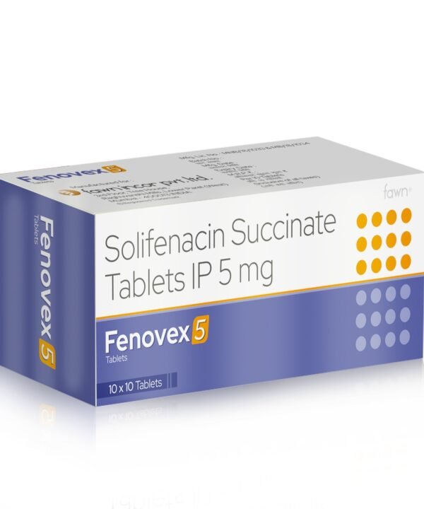 Solifenacin Succinate Tablets IP 5 Mg - FENOVEX 5 Tablets - Fawn Incor