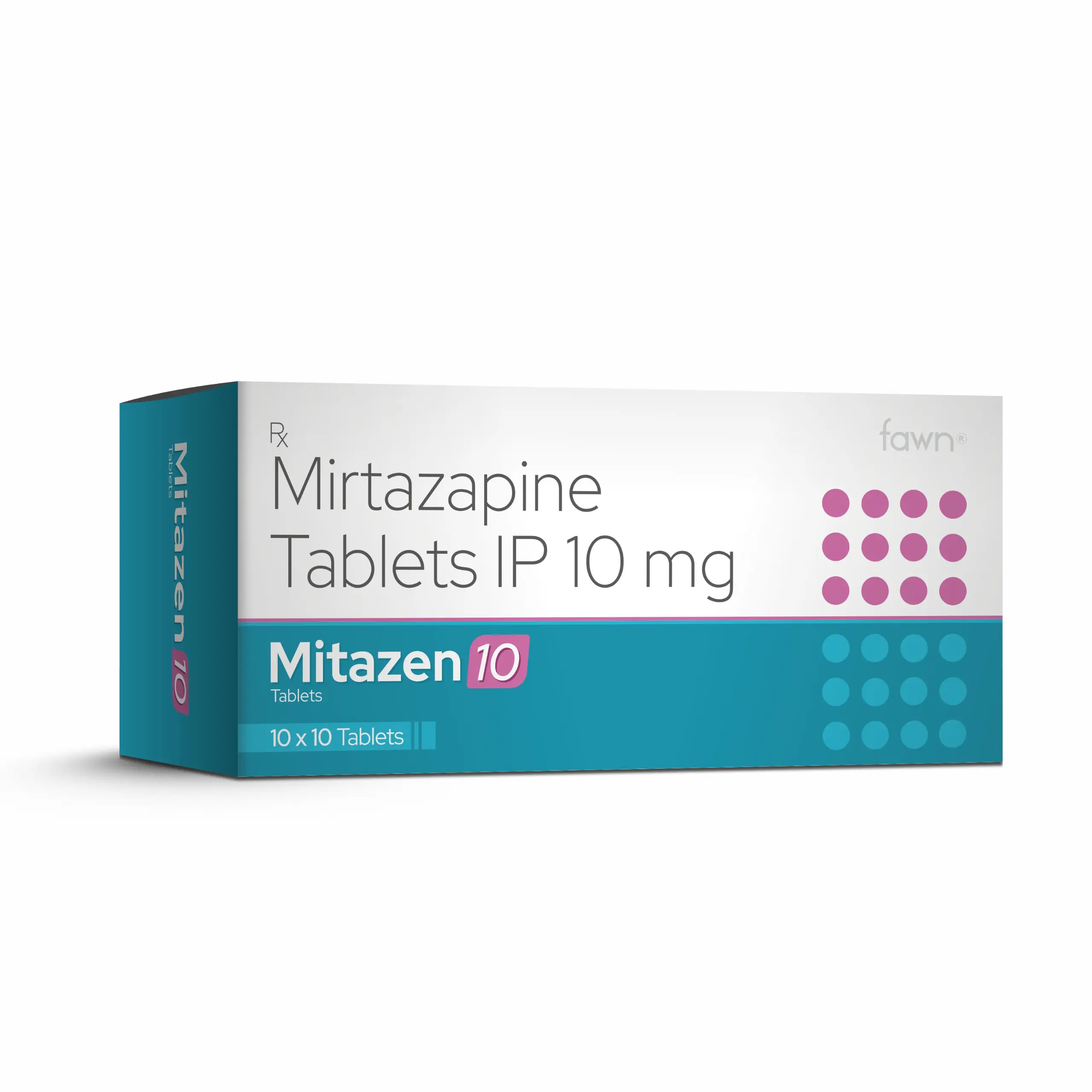 Mirtazapine Tablets IP 10 Mg – MITAZEN 10 Tablets - Fawn Incor