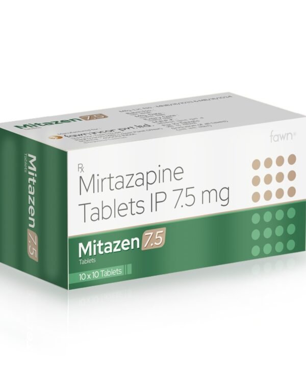 Mirtazapine Tablets IP 7.5 Mg - MITAZEN 7.5 Tablets
