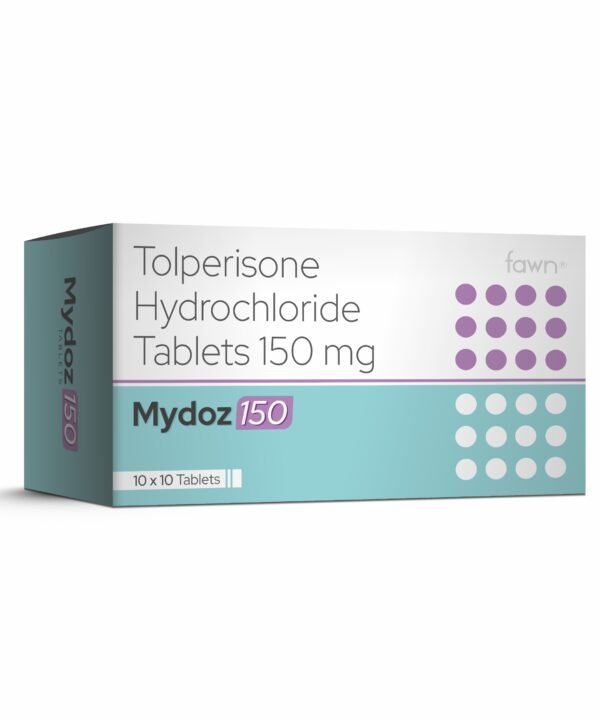 Tolperisone Hydrochloride Tablets 150 Mg - MYDOZ 150 Tablet - Fawn Incor