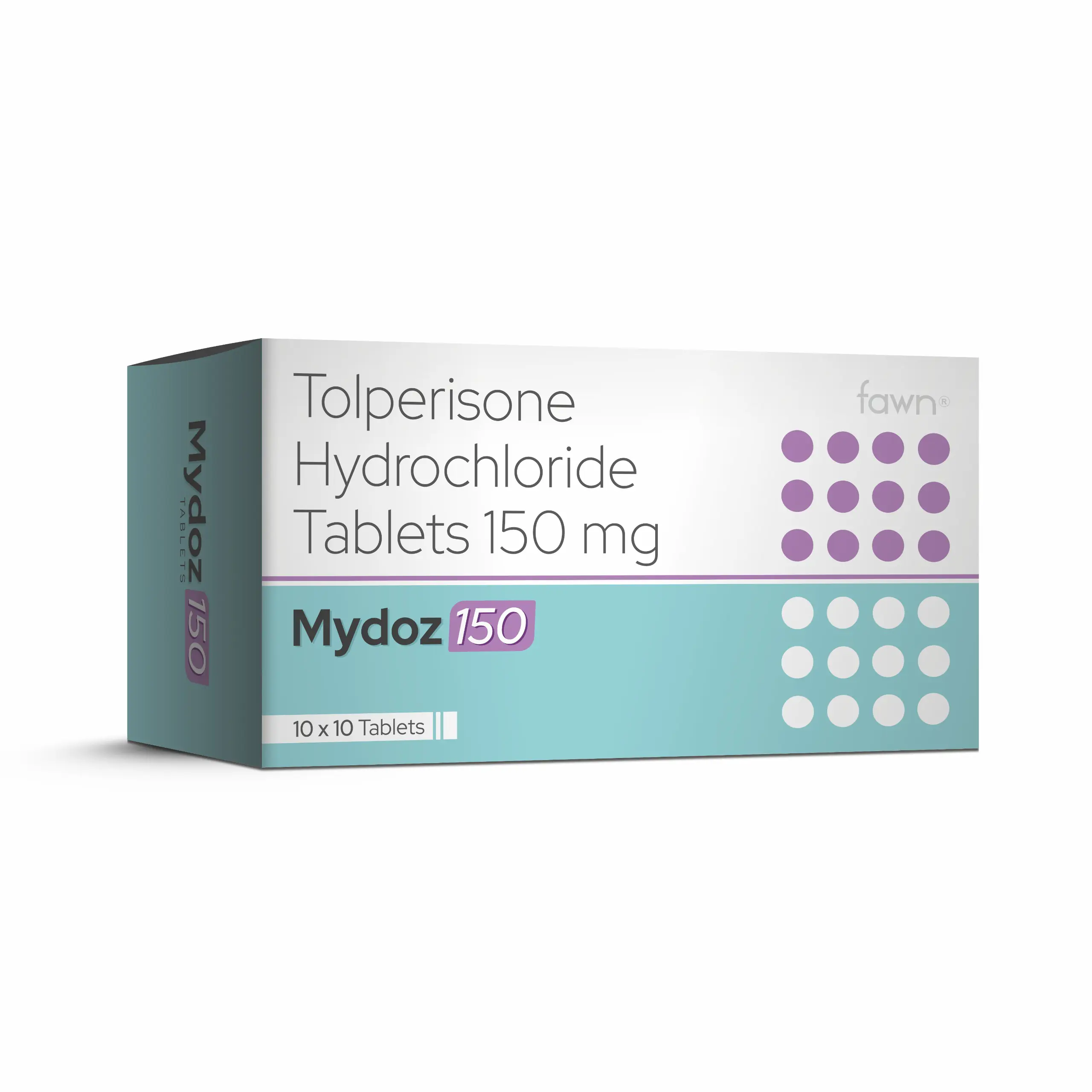 Tolperisone Hydrochloride Tablets 150 Mg - MYDOZ 150 Tablet - Fawn Incor