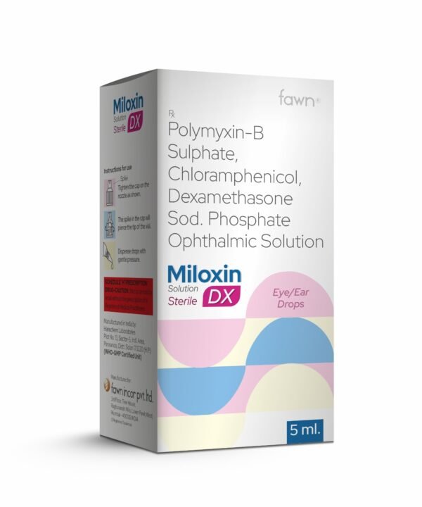MILOXIN DX EarEye Drops - Fawn Incor