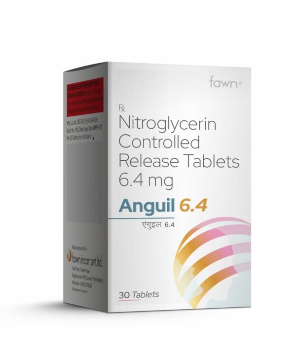 Nitroglycerin Controlled Release 6.4 Mg - ANGUIL 6.4 Tablets - Fawn Incor