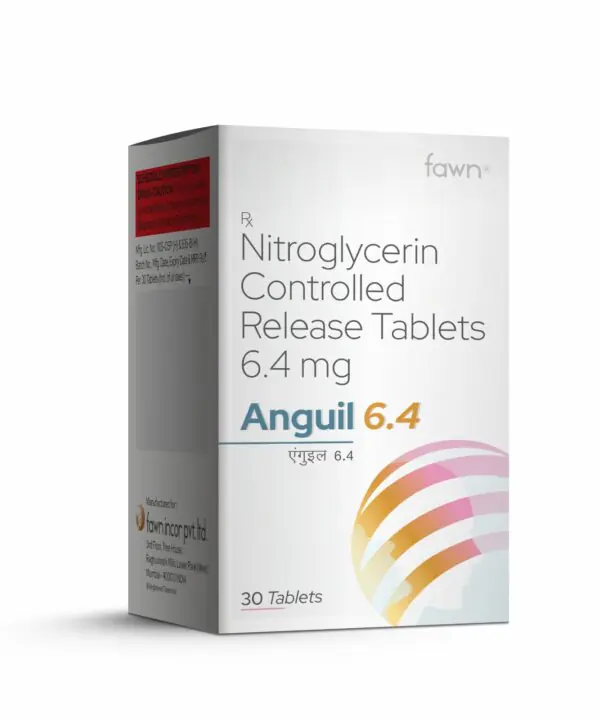Nitroglycerin Controlled Release 6.4 Mg - ANGUIL 6.4 Tablets - Fawn Incor