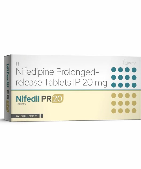 NIFEDIL PR 20 Tablets - Fawn Incor