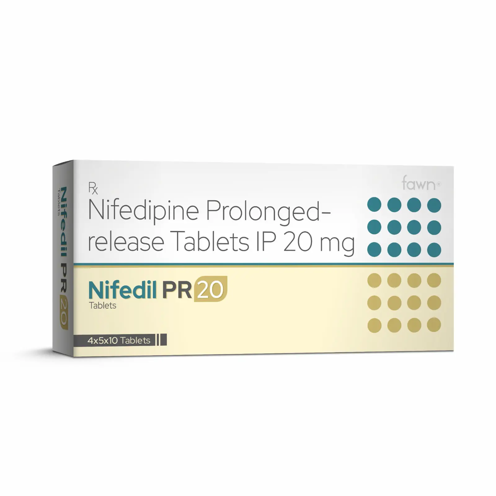 NIFEDIL PR 20 Tablets - Fawn Incor