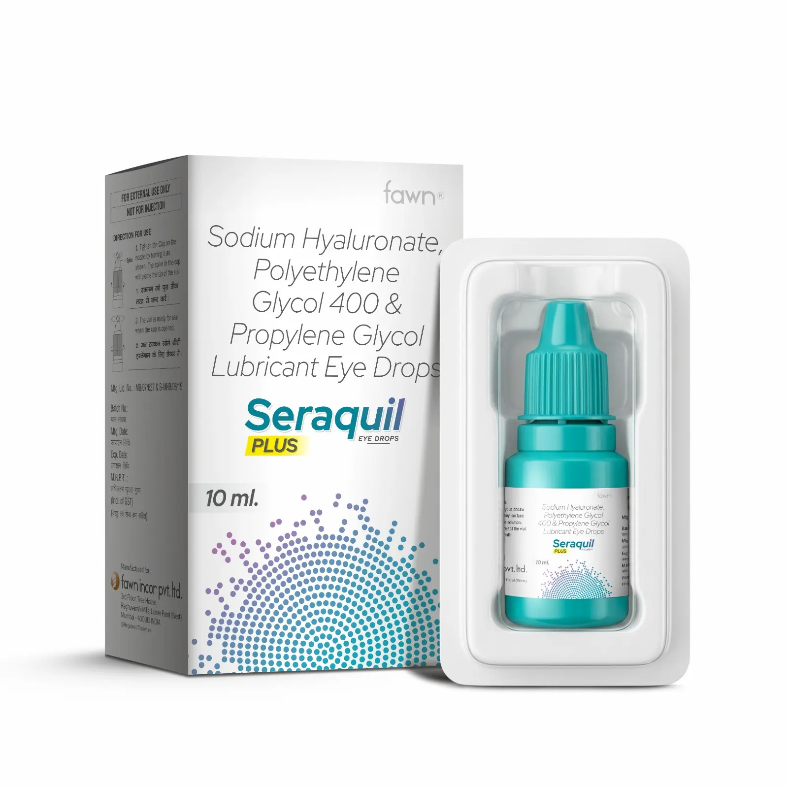 Sodium Hyaluronate, Polyethylene Glycol 400 & Propylene Glycol Lubricant Eye Drops