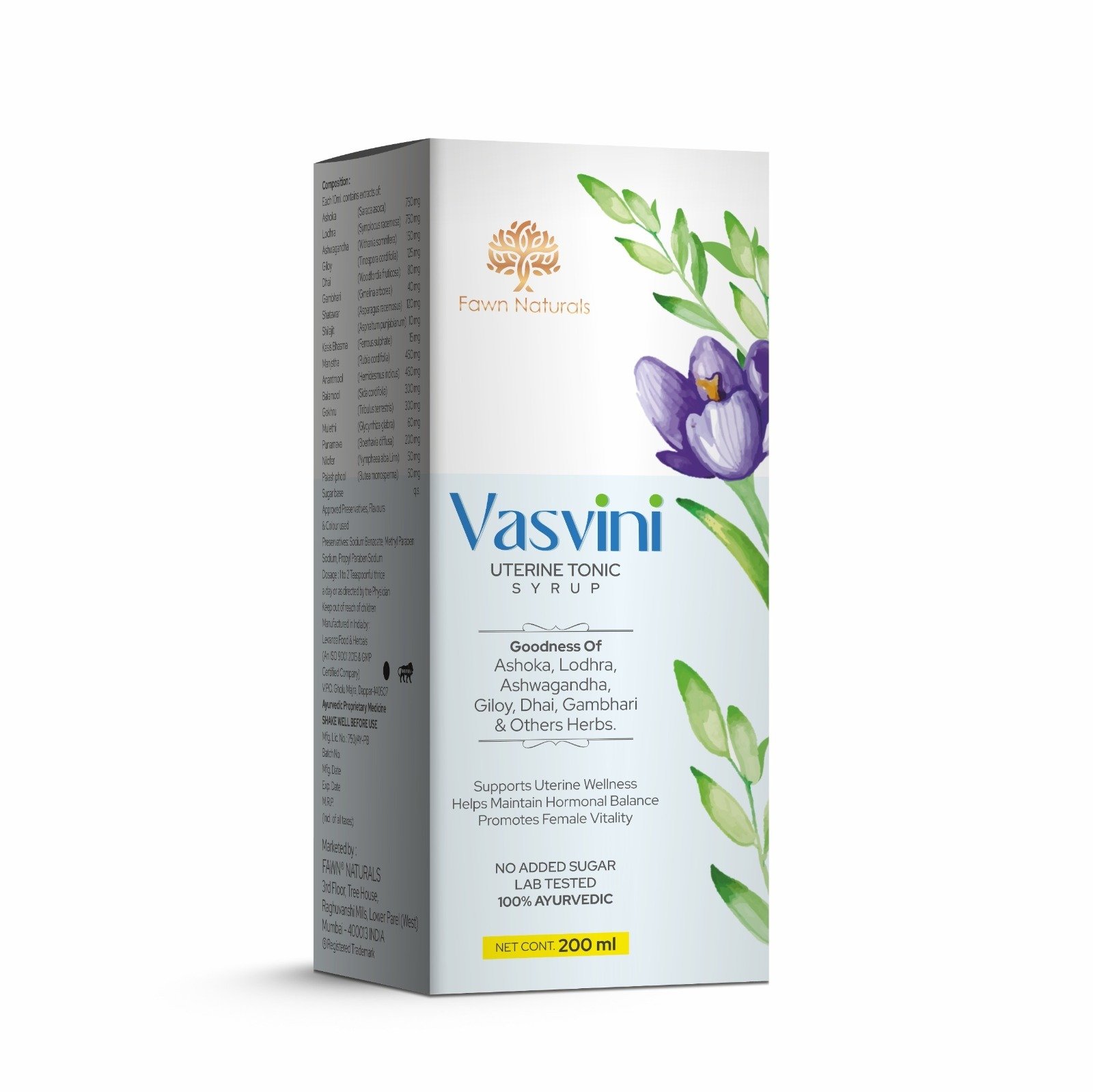 VASVINI Uterine Tonic Syrup - Fawn Incor