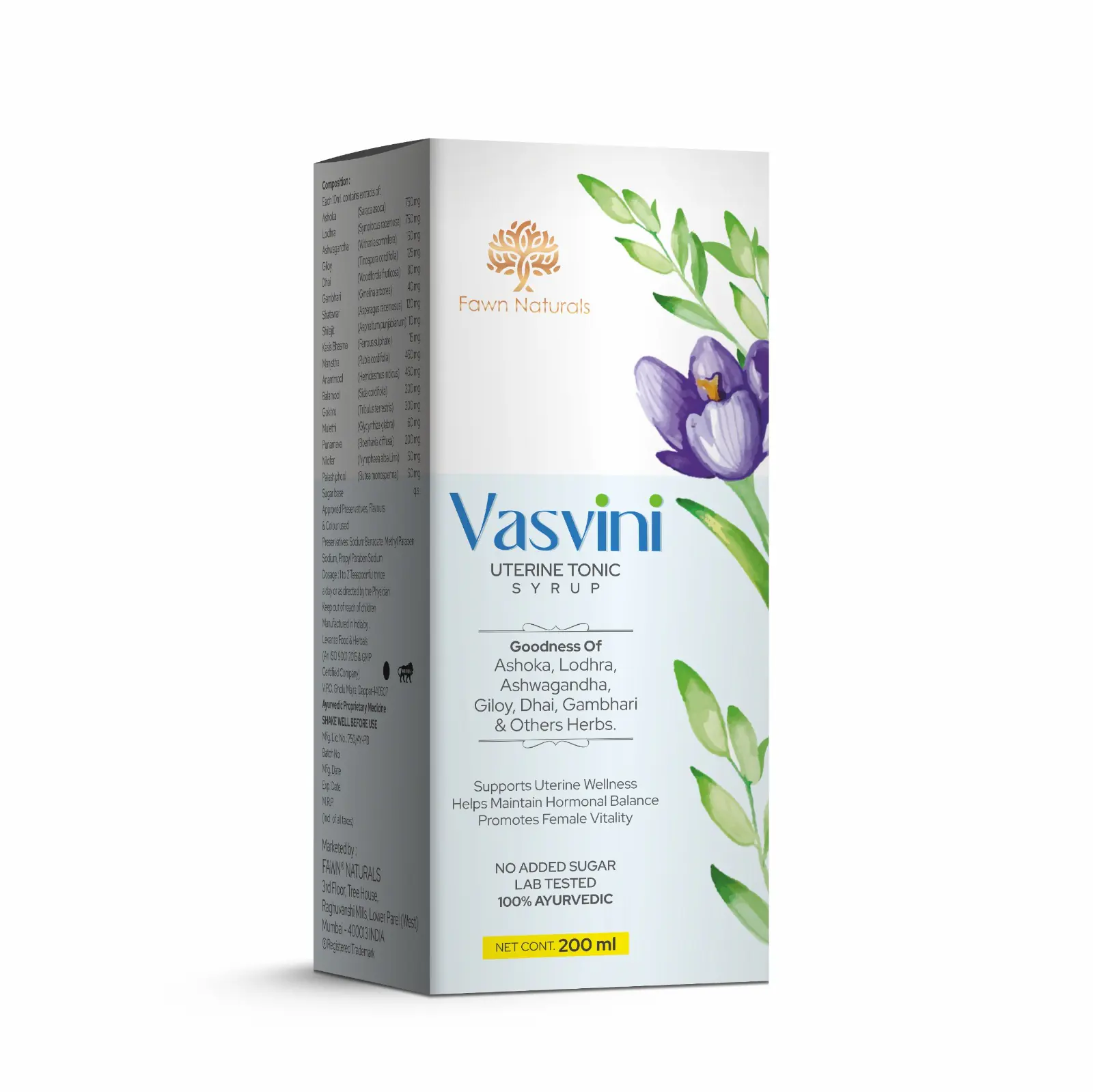 VASVINI Uterine Tonic Syrup - Fawn Incor