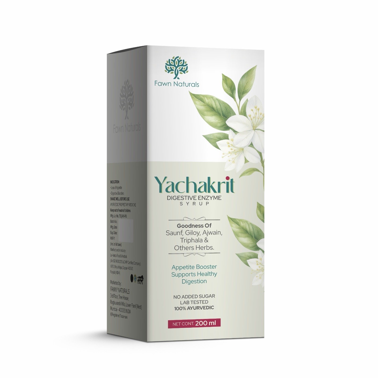 YACHAKRIT Digestive Enzyme Syrup - Fawn Incor