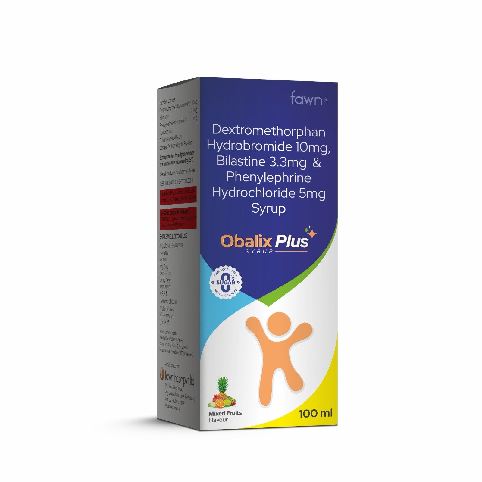 OBALIX PLUS Syrup ( Mixed Fruits Flavour) - Fawn Incor